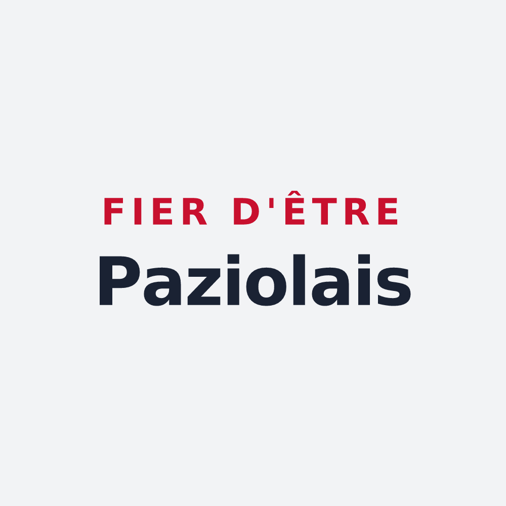 Poster « Fier d'être Paziolais » — design pour Paziols