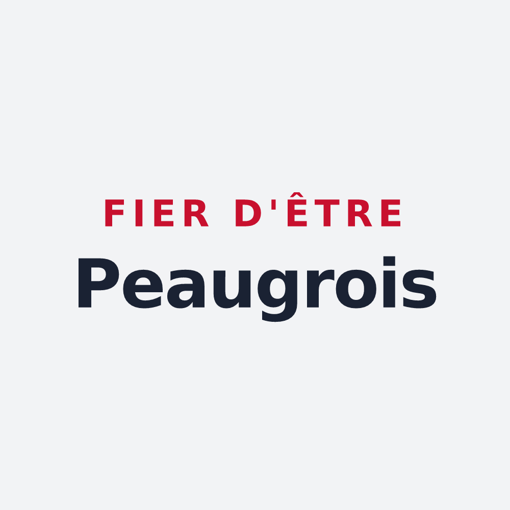 Poster « Fier d'être Peaugrois » — design pour Peaugres