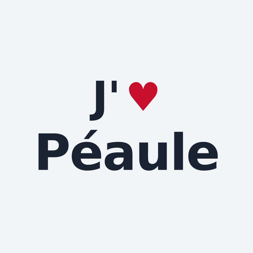 Poster personnalisé Péaule — design J'aime Péaule