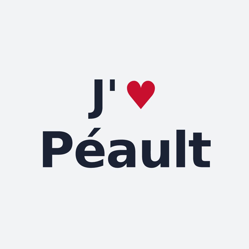 Poster personnalisé Péault — design J'aime Péault
