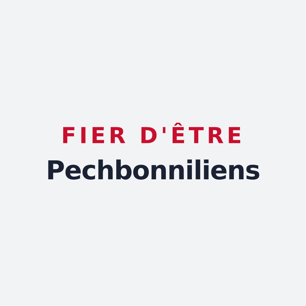 Poster « Fier d'être Pechbonniliens » — design pour Pechbonnieu