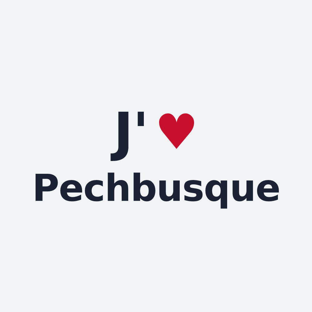 Poster personnalisé Pechbusque — design J'aime Pechbusque