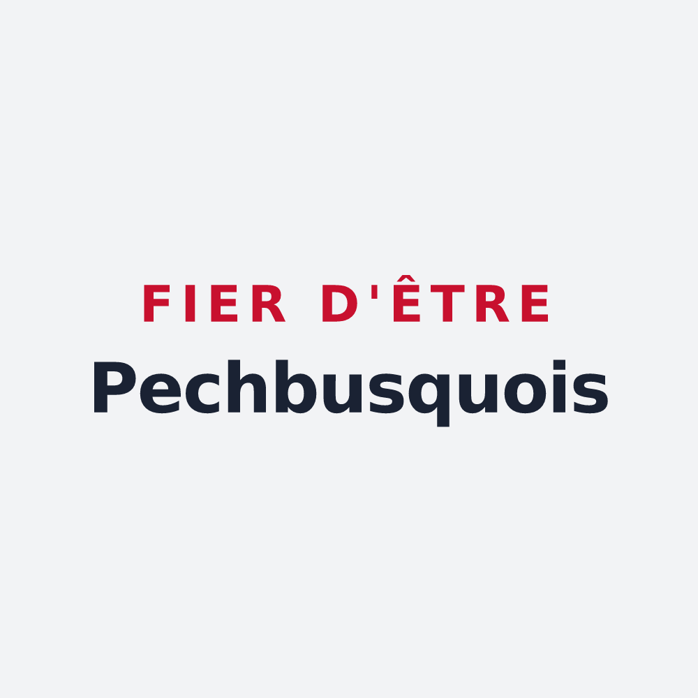 Poster « Fier d'être Pechbusquois » — design pour Pechbusque