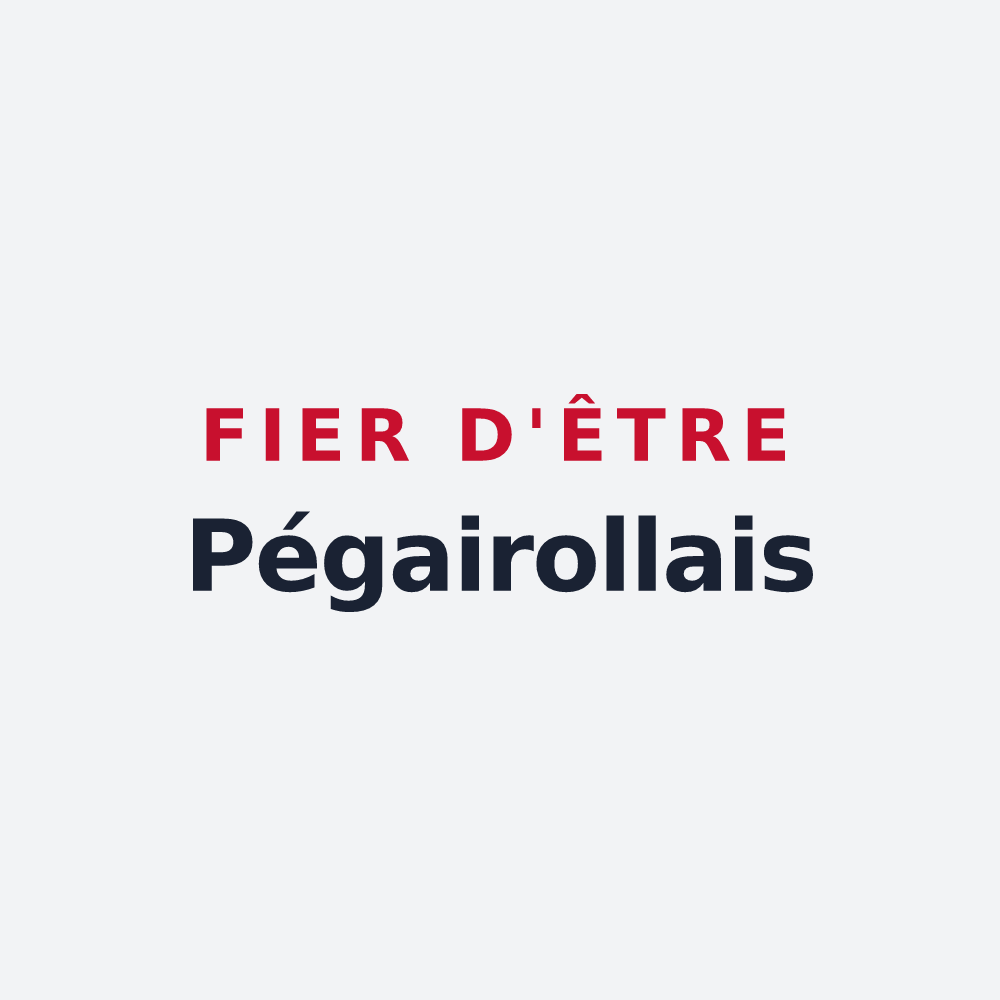 Poster « Fier d'être Pégairollais » — design pour Pégairolles-de-l'Escalette