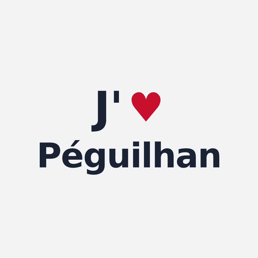 Poster personnalisé Péguilhan — design J'aime Péguilhan