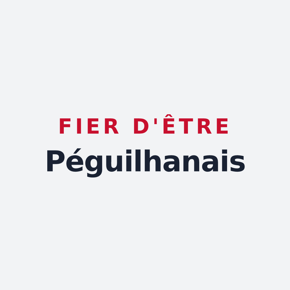 Poster « Fier d'être Péguilhanais » — design pour Péguilhan