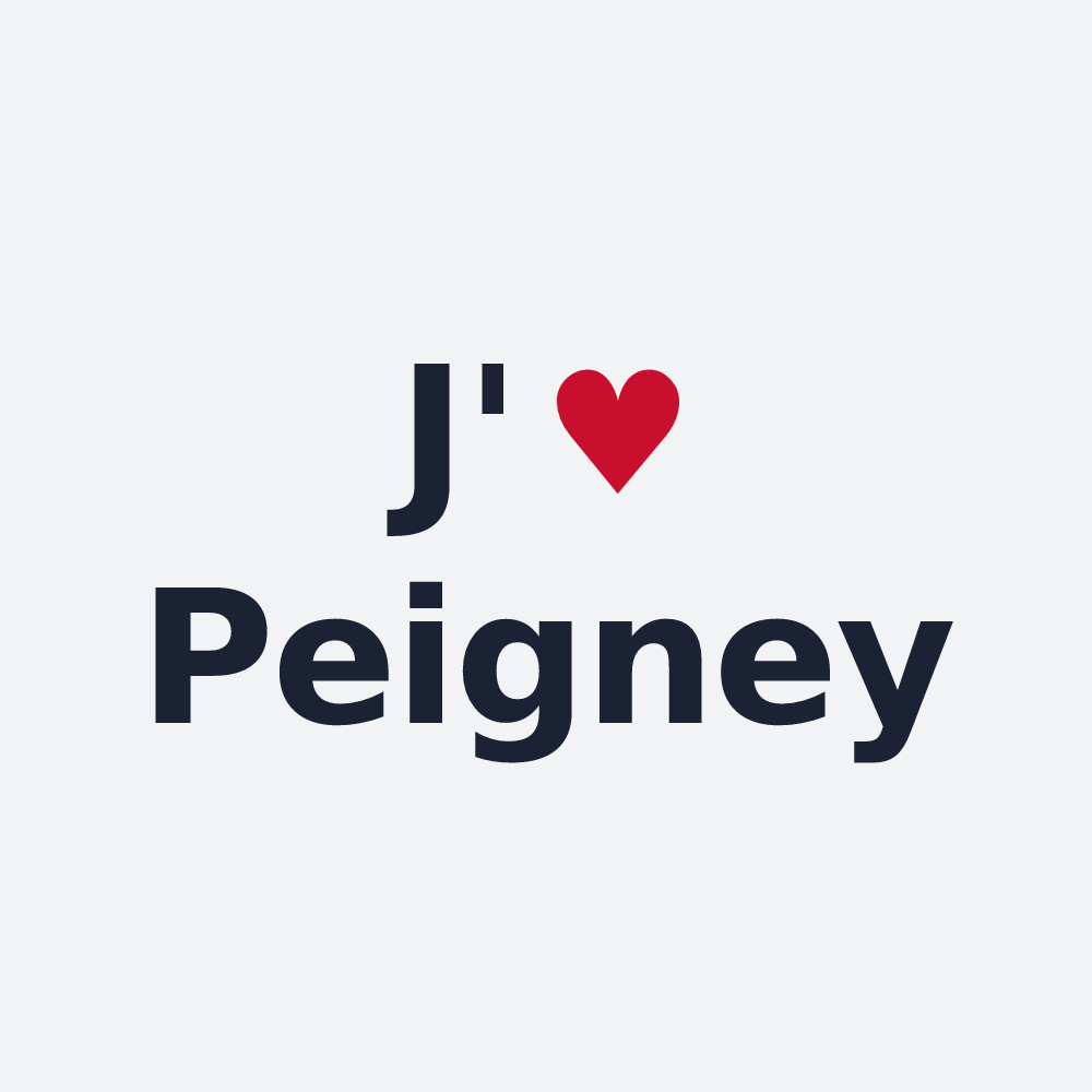 Poster personnalisé Peigney — design J'aime Peigney