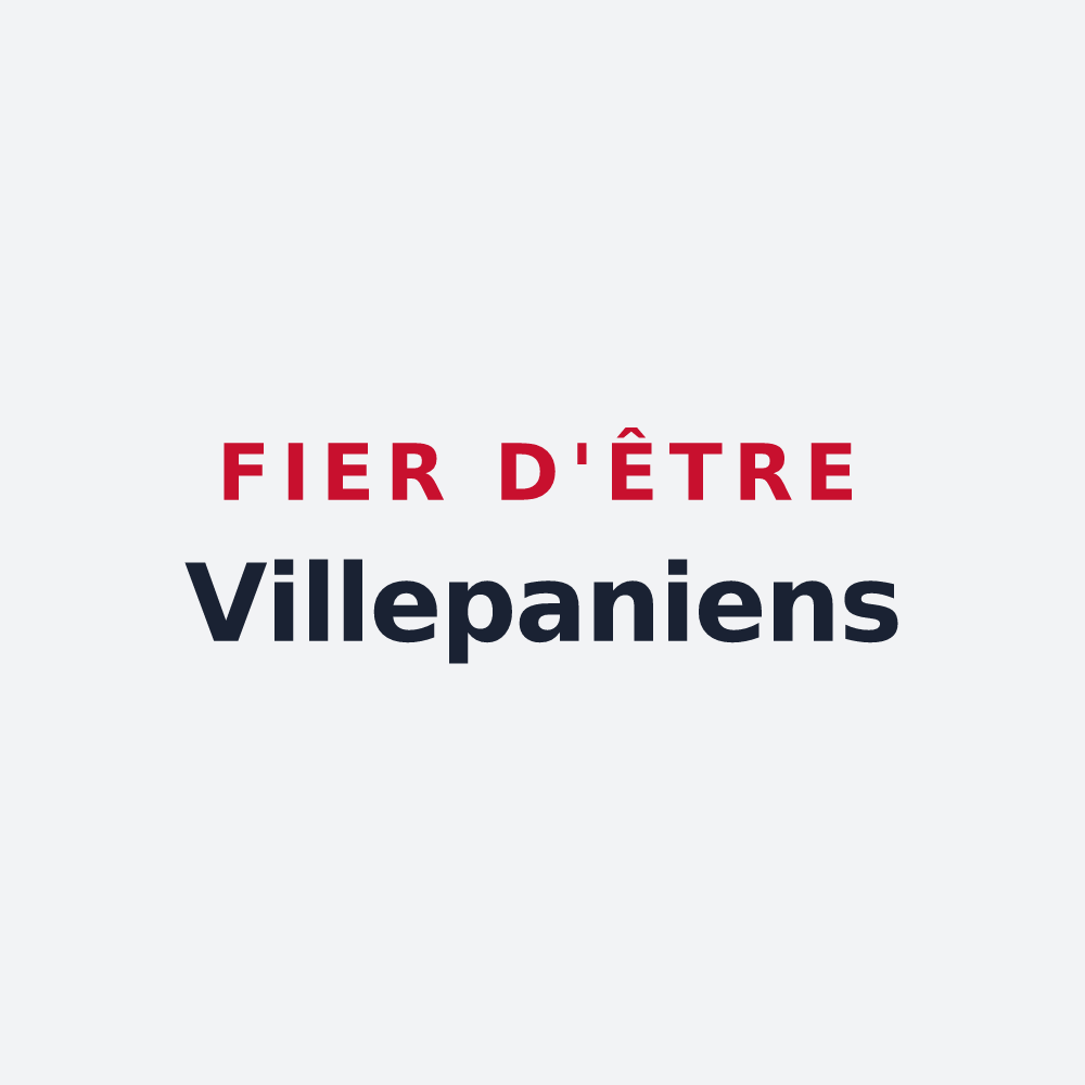 Poster « Fier d'être Villepaniens » — design pour Peigney