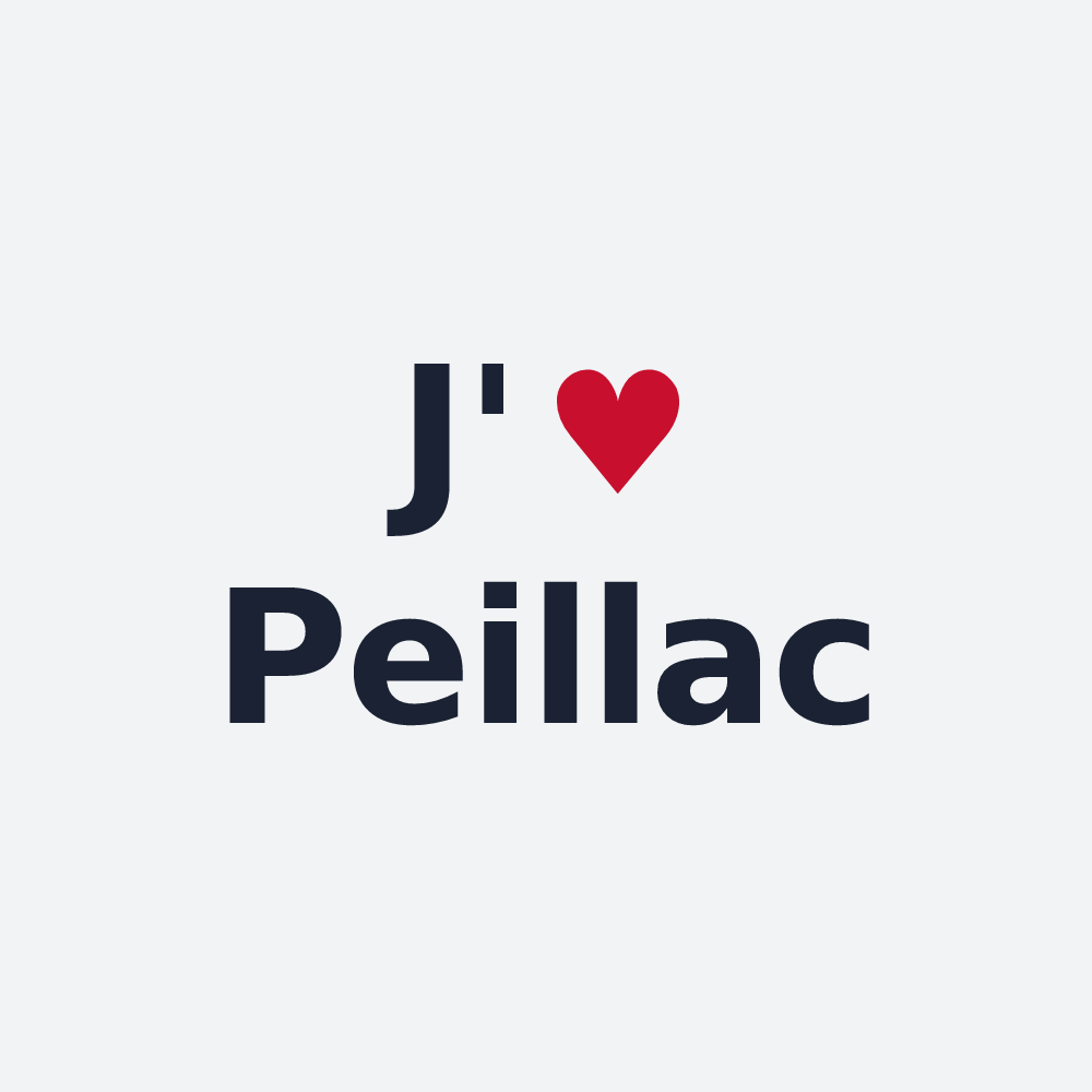 Poster personnalisé Peillac — design J'aime Peillac