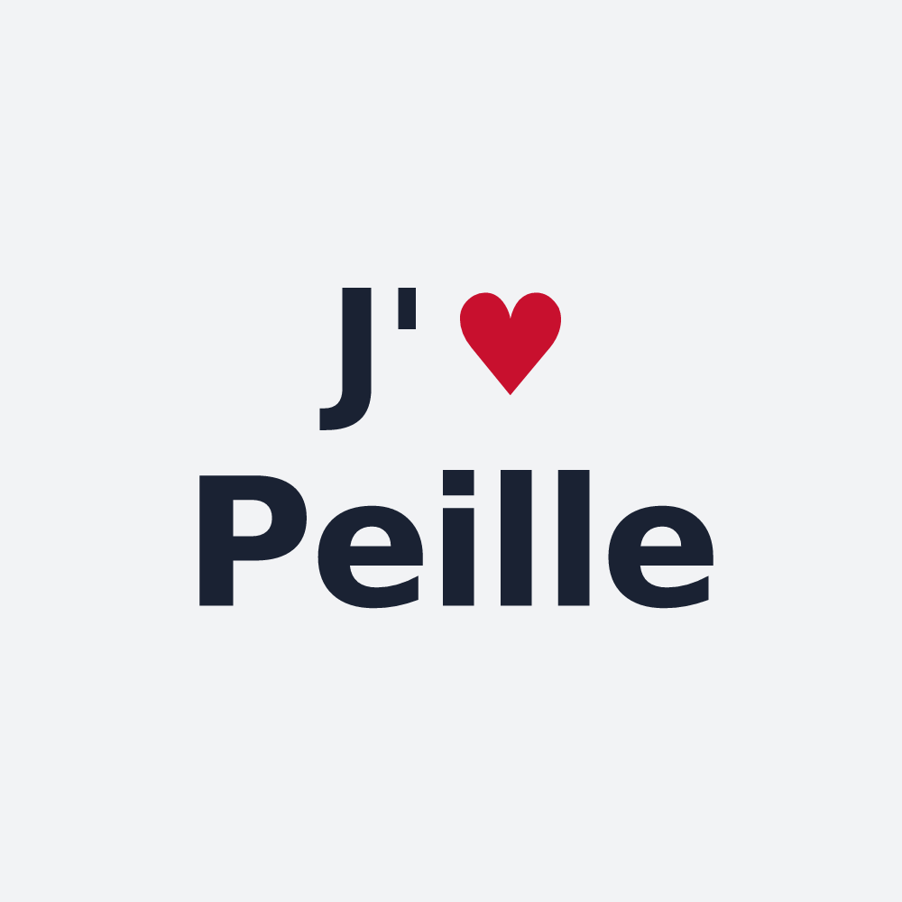 Poster personnalisé Peille — design J'aime Peille