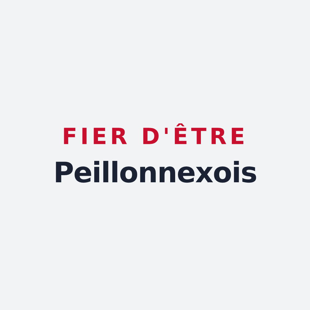 Poster « Fier d'être Peillonnexois » — design pour Peillonnex