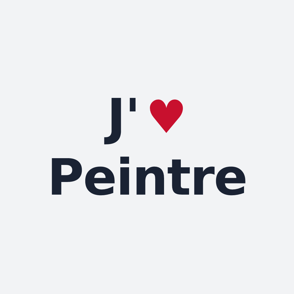 Poster personnalisé Peintre — design J'aime Peintre