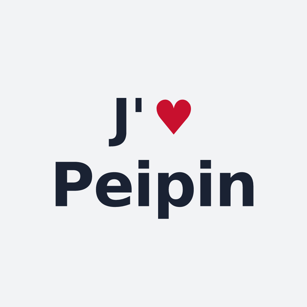 Poster personnalisé Peipin — design J'aime Peipin
