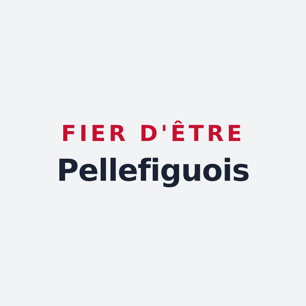 Poster « Fier d'être Pellefiguois » — design pour Pellefigue