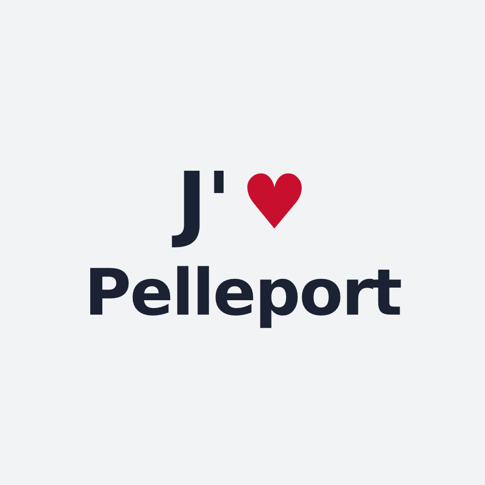 Poster personnalisé Pelleport — design J'aime Pelleport