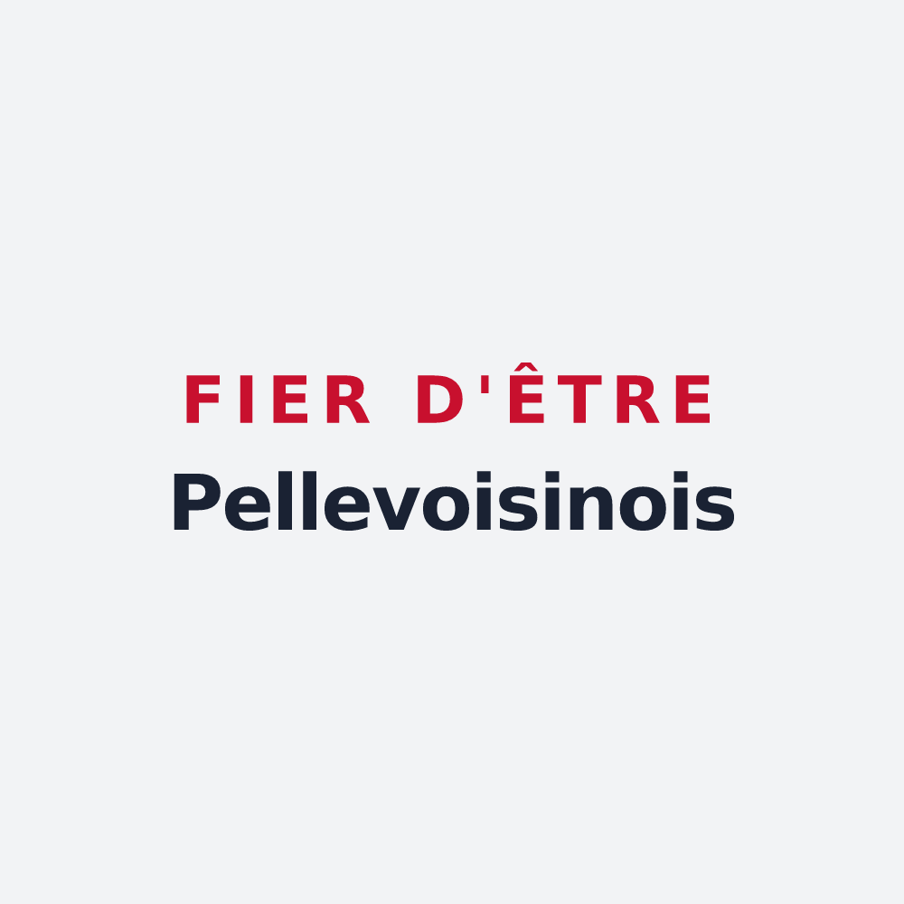 Poster « Fier d'être Pellevoisinois » — design pour Pellevoisin