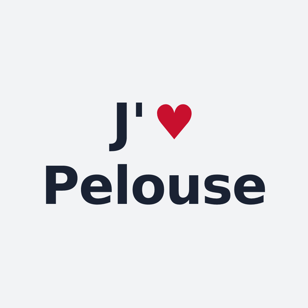 Poster personnalisé Pelouse — design J'aime Pelouse