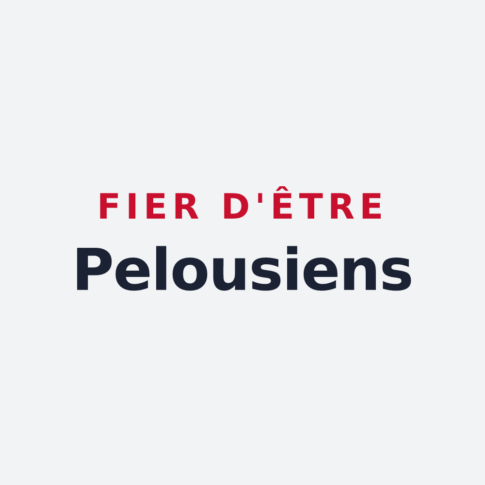 Poster « Fier d'être Pelousiens » — design pour Pelouse