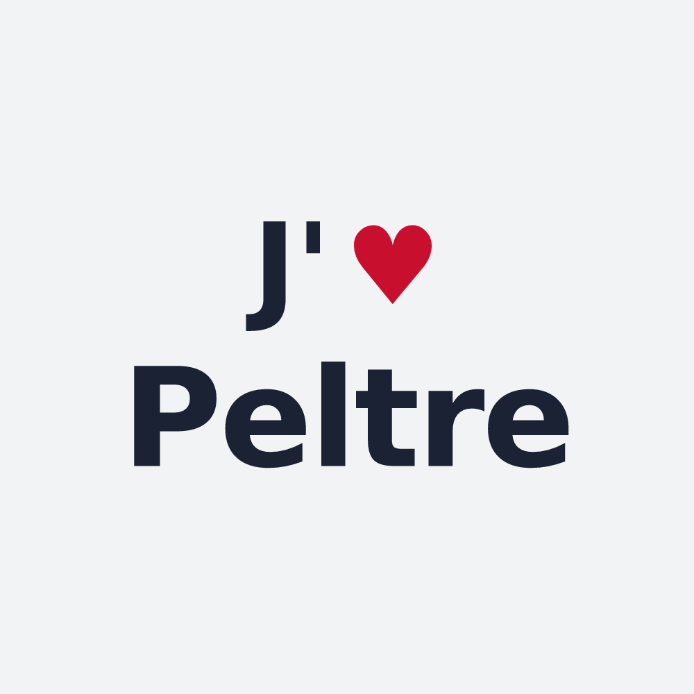 Poster personnalisé Peltre — design J'aime Peltre