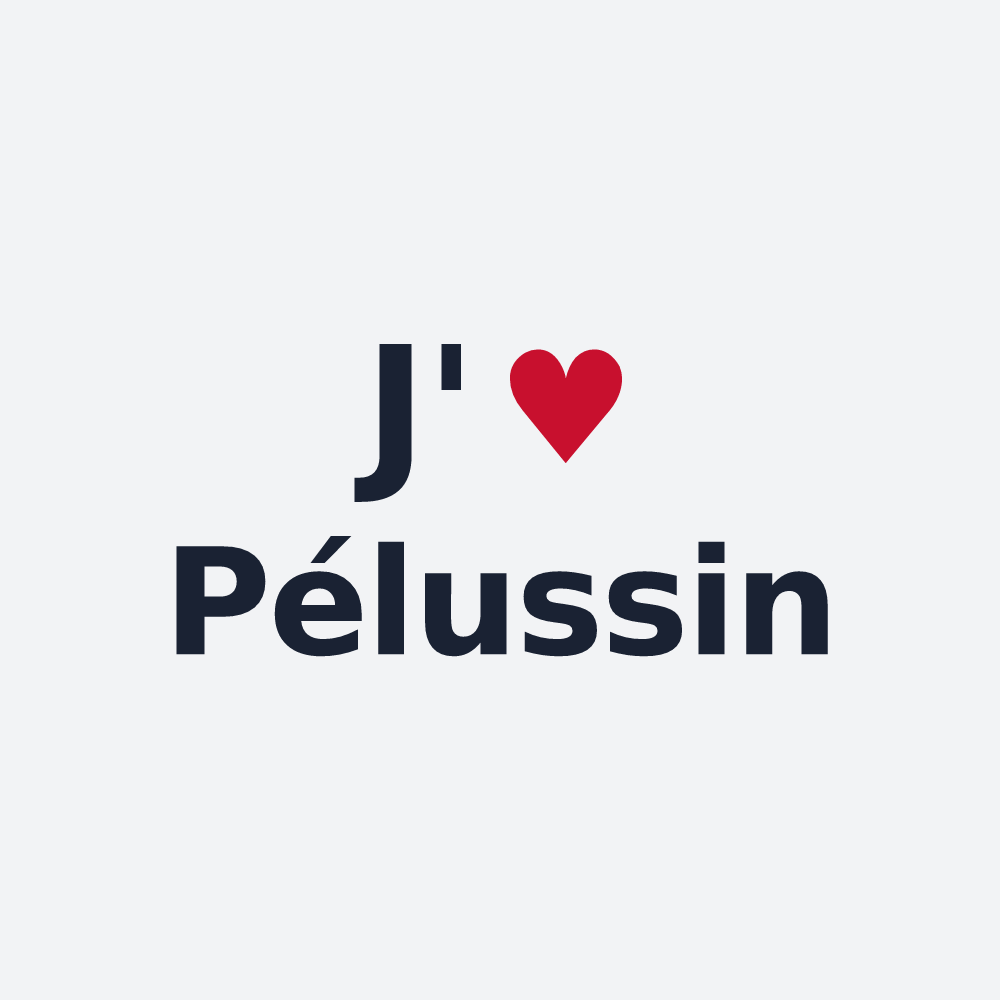 Poster personnalisé Pélussin — design J'aime Pélussin