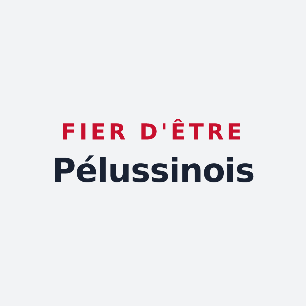 Poster « Fier d'être Pélussinois » — design pour Pélussin