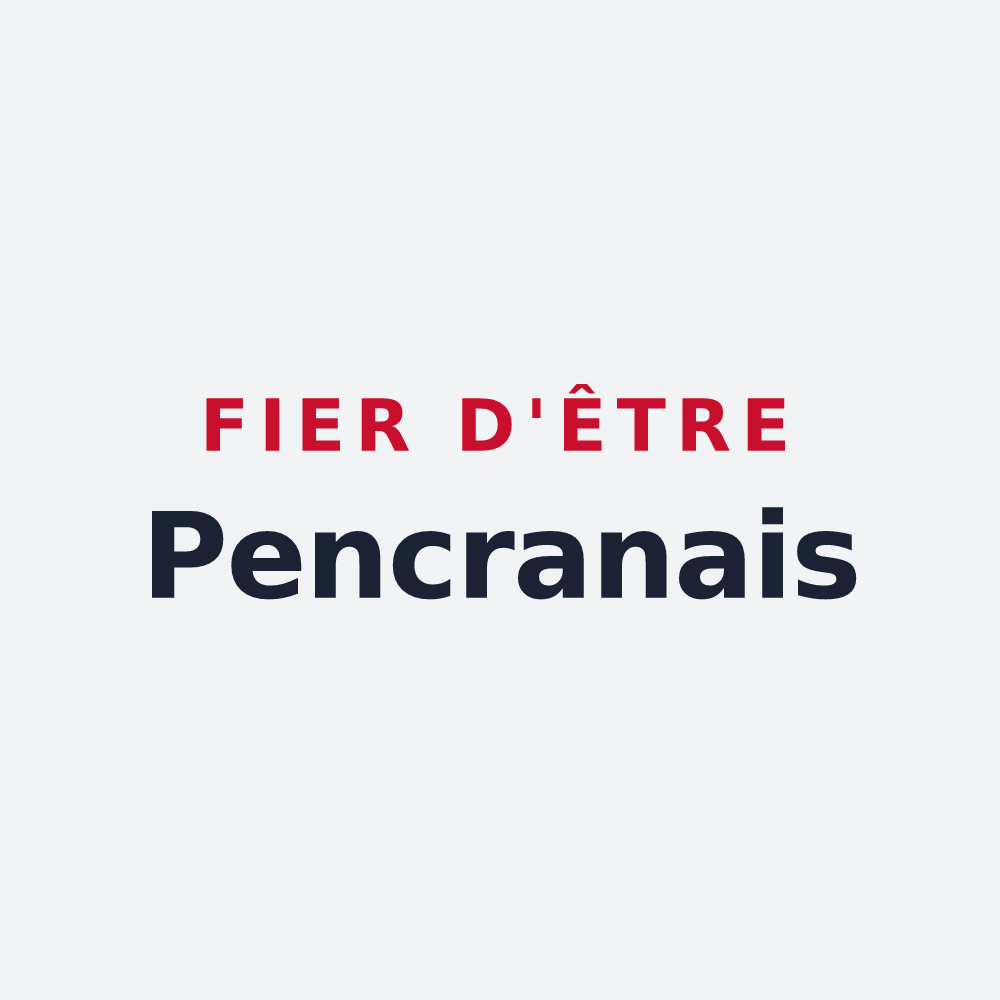 Poster « Fier d'être Pencranais » — design pour Pencran