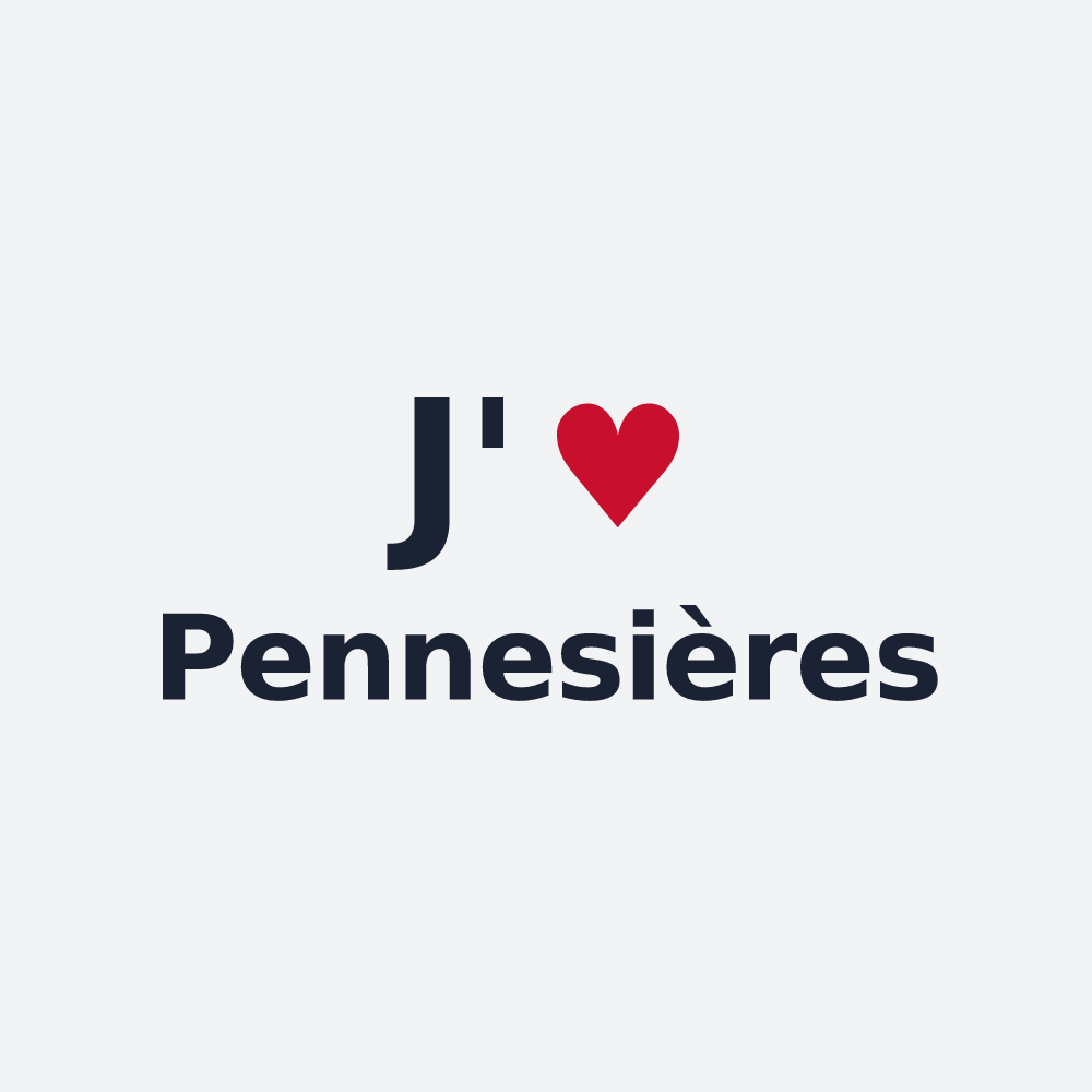 Poster personnalisé Pennesières — design J'aime Pennesières