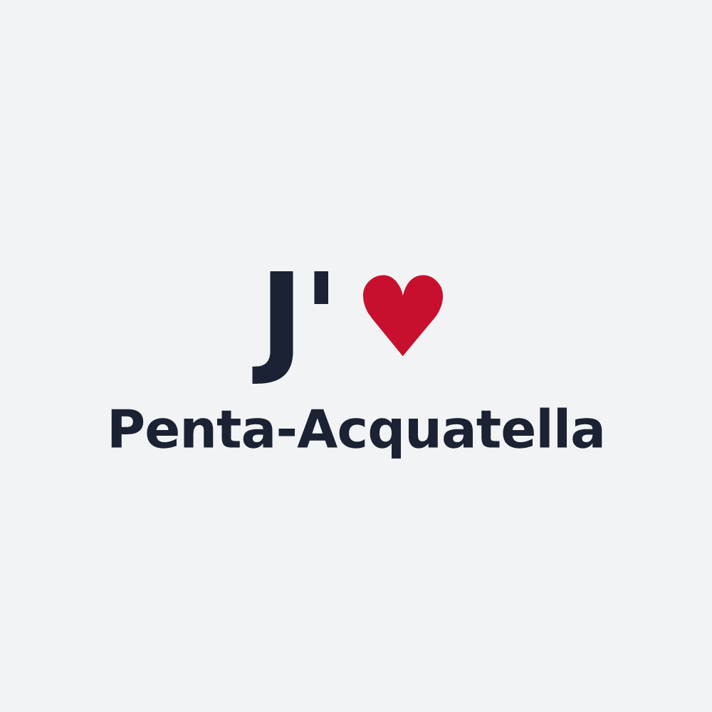 Poster personnalisé Penta-Acquatella — design J'aime Penta-Acquatella