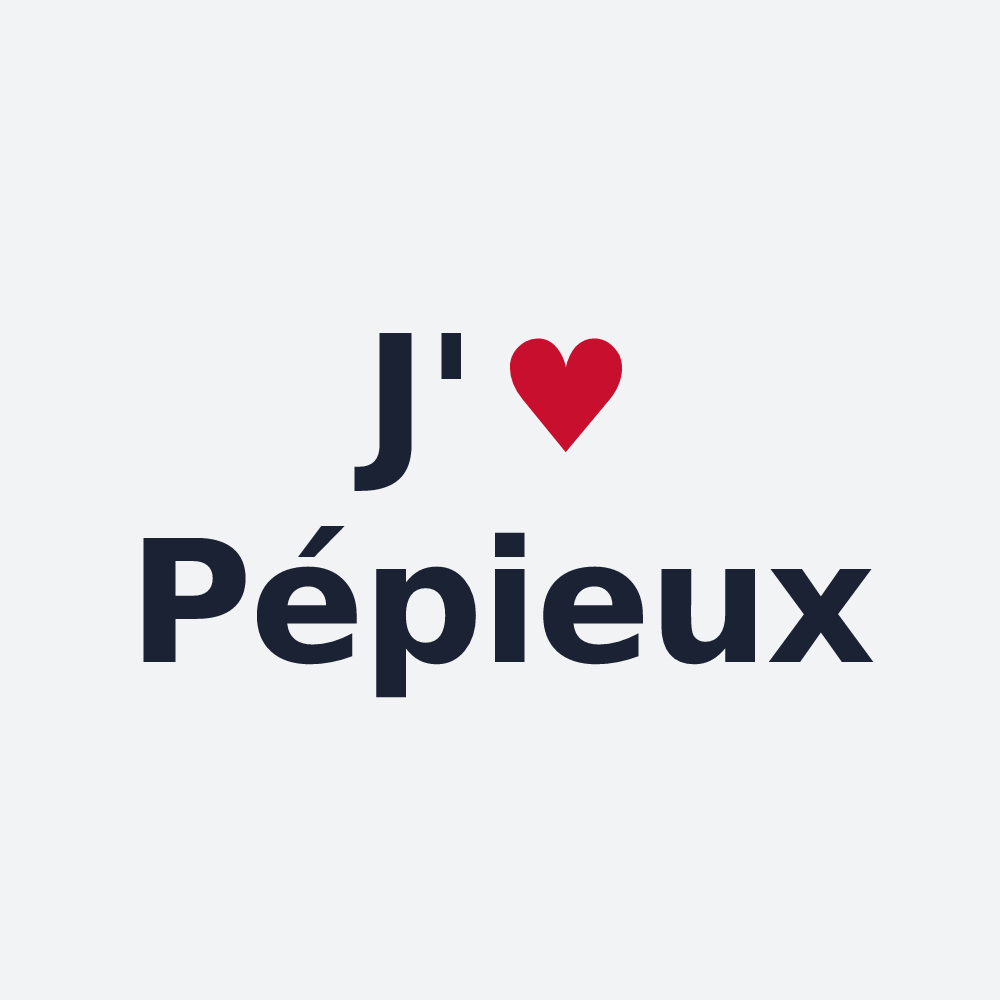 Poster personnalisé Pépieux — design J'aime Pépieux