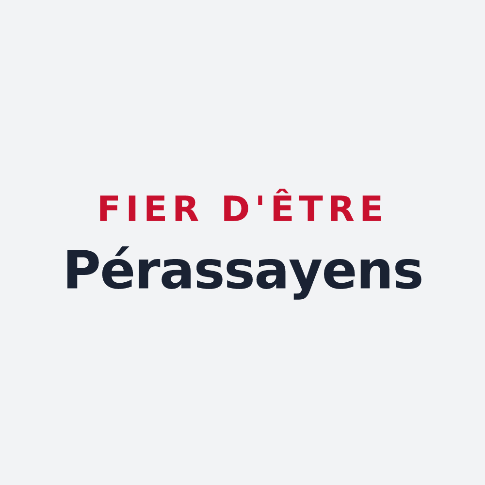 Poster « Fier d'être Pérassayens » — design pour Pérassay