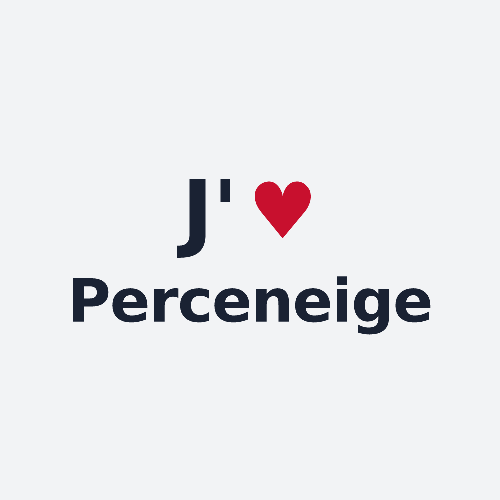 Poster personnalisé Perceneige — design J'aime Perceneige