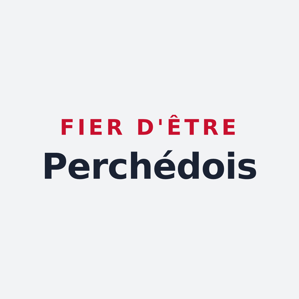 Poster « Fier d'être Perchédois » — design pour Perchède