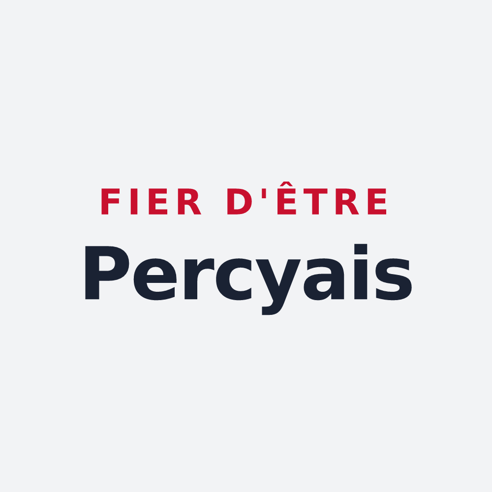 Poster « Fier d'être Percyais » — design pour Percy-en-Normandie