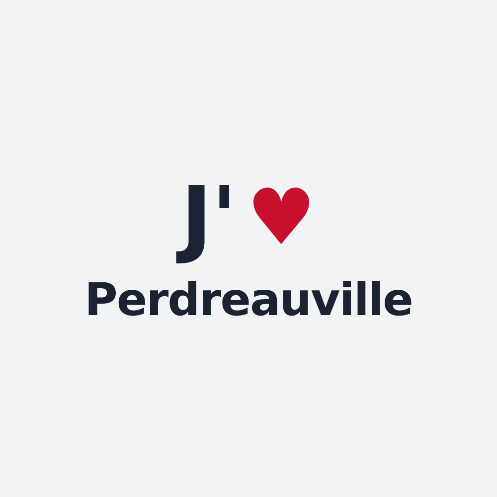 Poster personnalisé Perdreauville — design J'aime Perdreauville