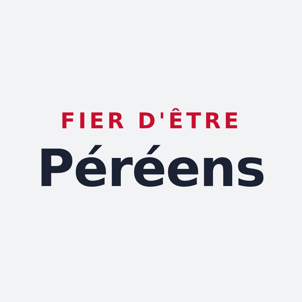 Poster « Fier d'être Péréens » — design pour Péré