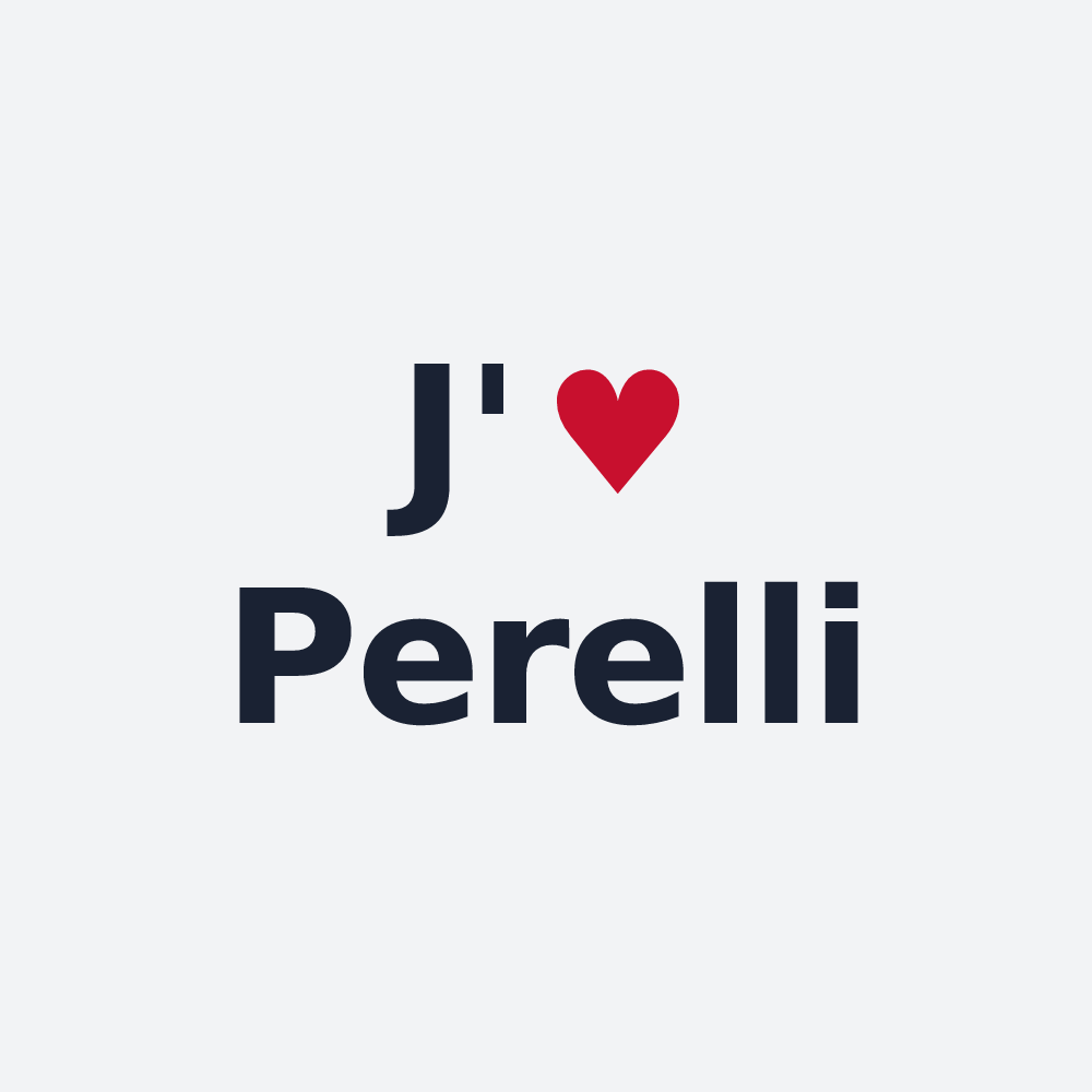 Poster personnalisé Perelli — design J'aime Perelli