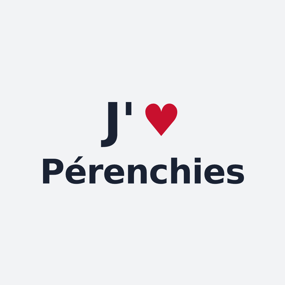 Poster personnalisé Pérenchies — design J'aime Pérenchies