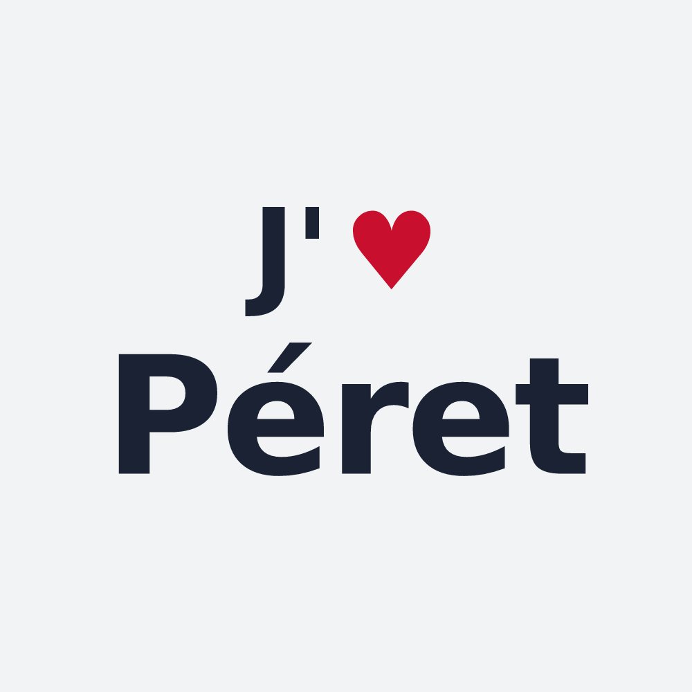 Poster personnalisé Péret — design J'aime Péret