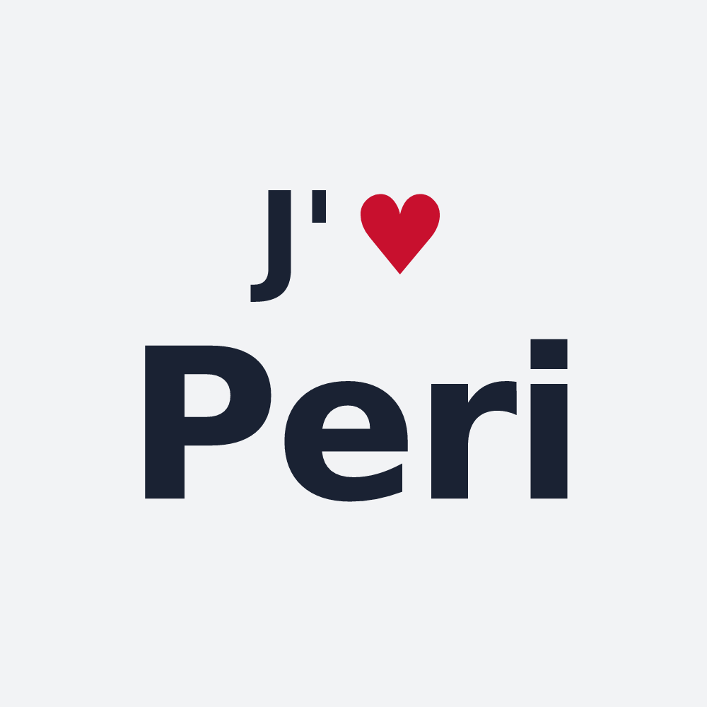 Poster personnalisé Peri — design J'aime Peri