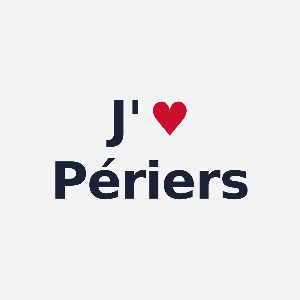 Poster personnalisé Périers — design J'aime Périers