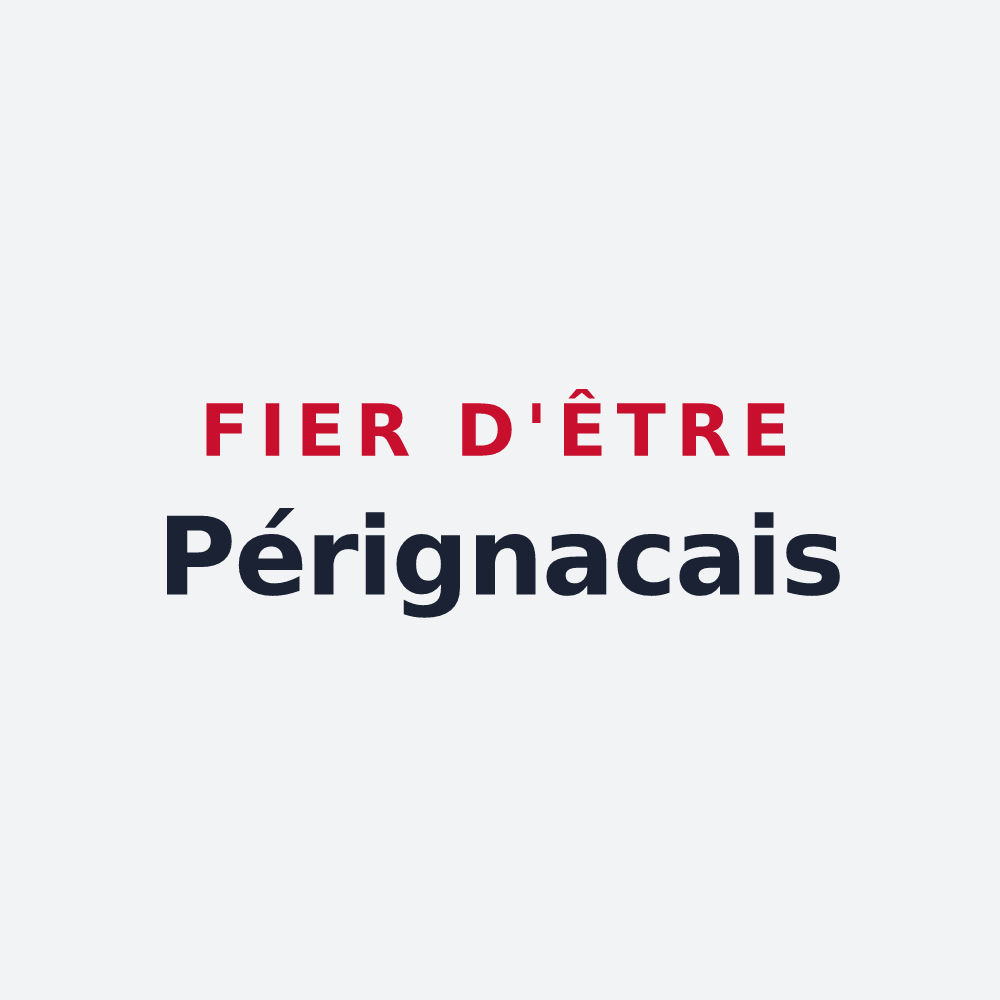 Poster « Fier d'être Pérignacais » — design pour Pérignac