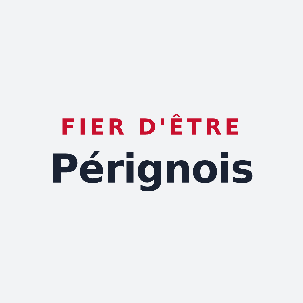 Poster « Fier d'être Pérignois » — design pour Périgneux