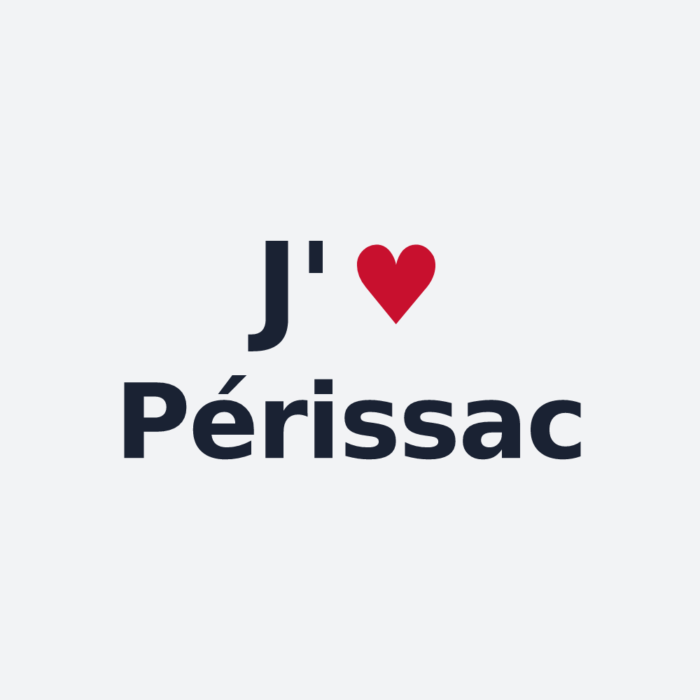 Poster personnalisé Périssac — design J'aime Périssac