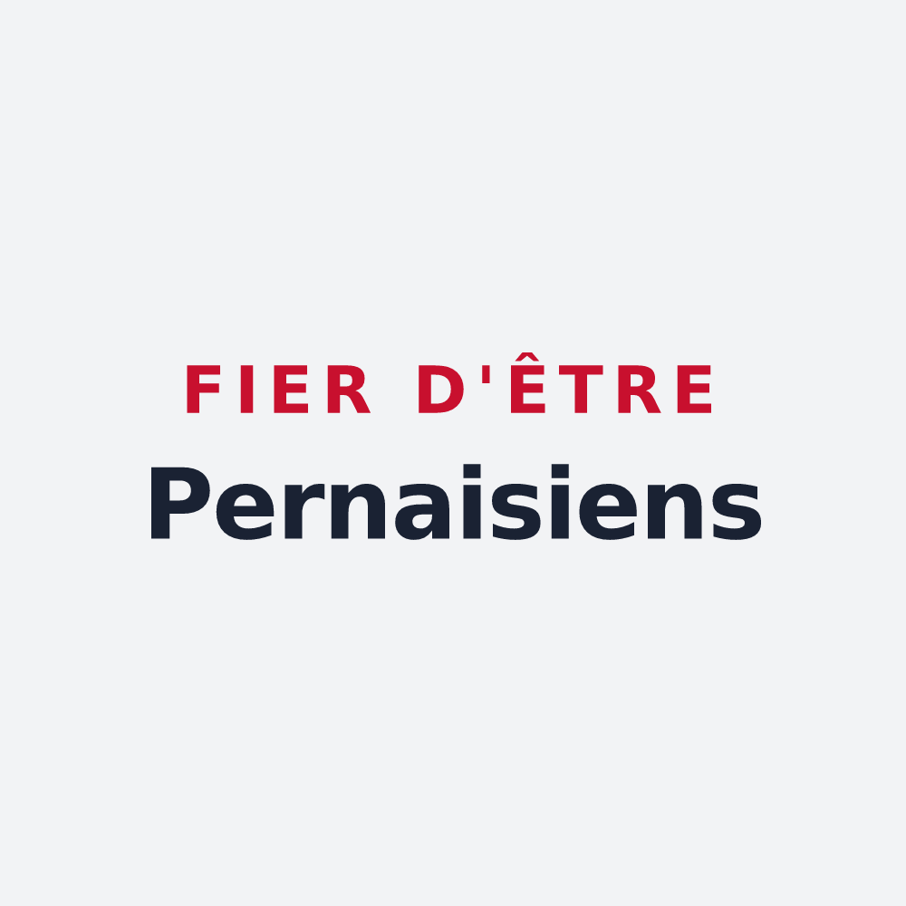 Poster « Fier d'être Pernaisiens » — design pour Pernay