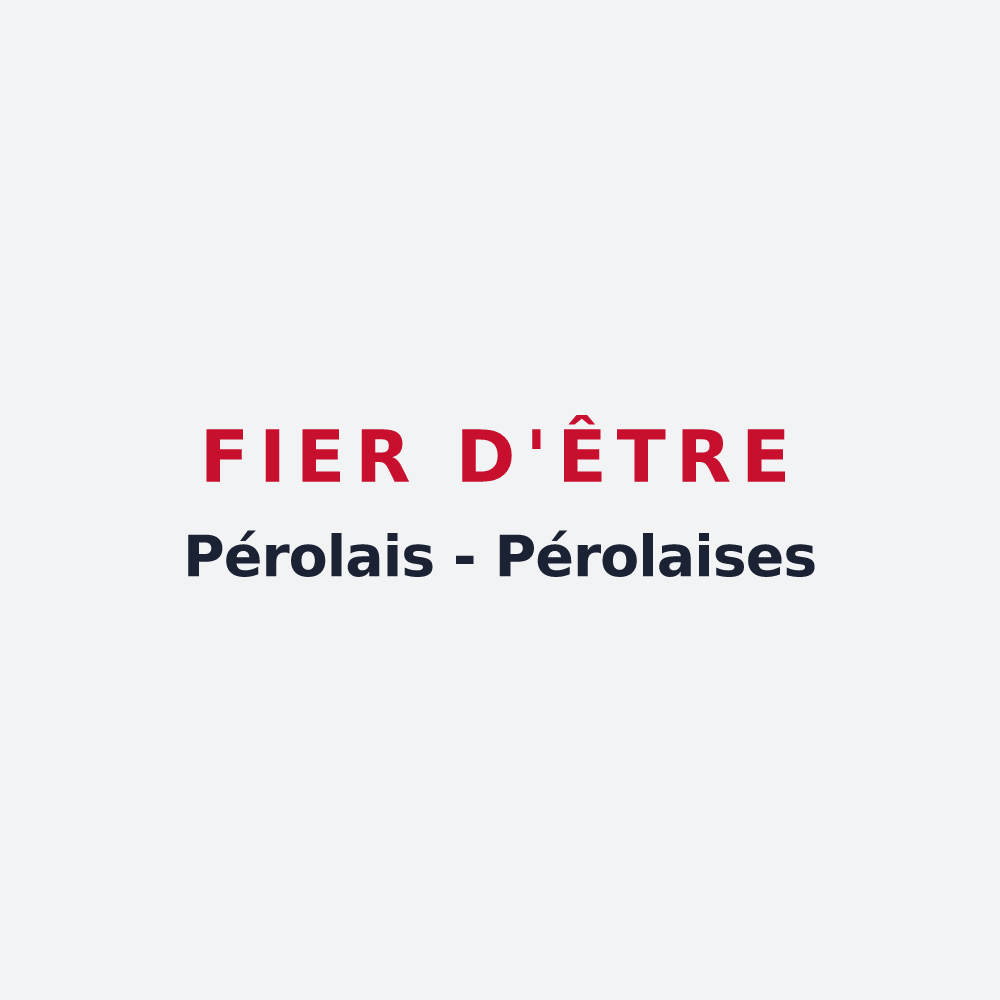 Poster « Fier d'être Pérolais - Pérolaises » — design pour Pérols-sur-Vézère
