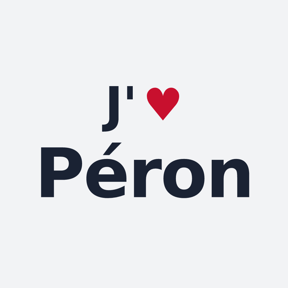 Poster personnalisé Péron — design J'aime Péron