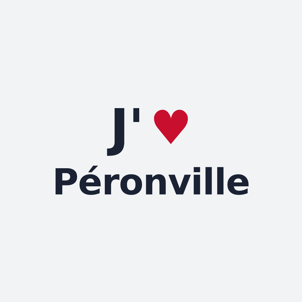 Poster personnalisé Péronville — design J'aime Péronville