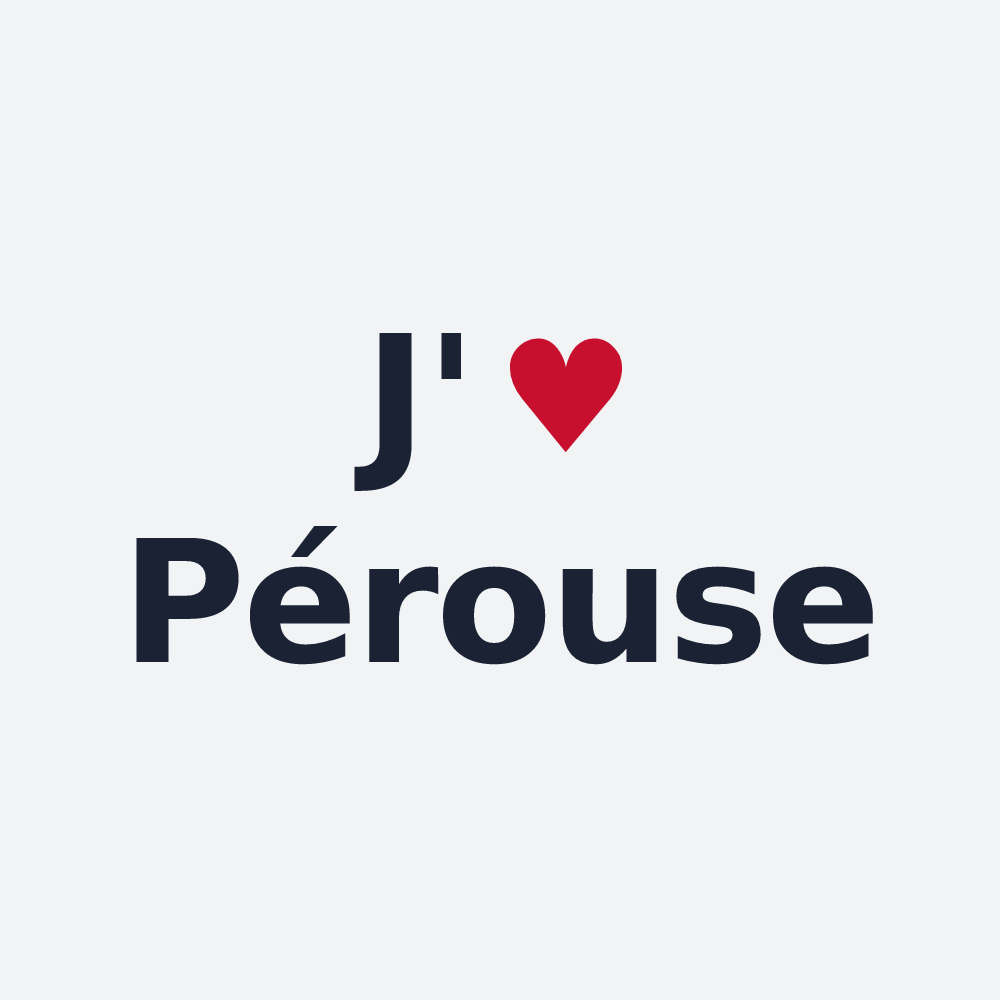 Poster personnalisé Pérouse — design J'aime Pérouse