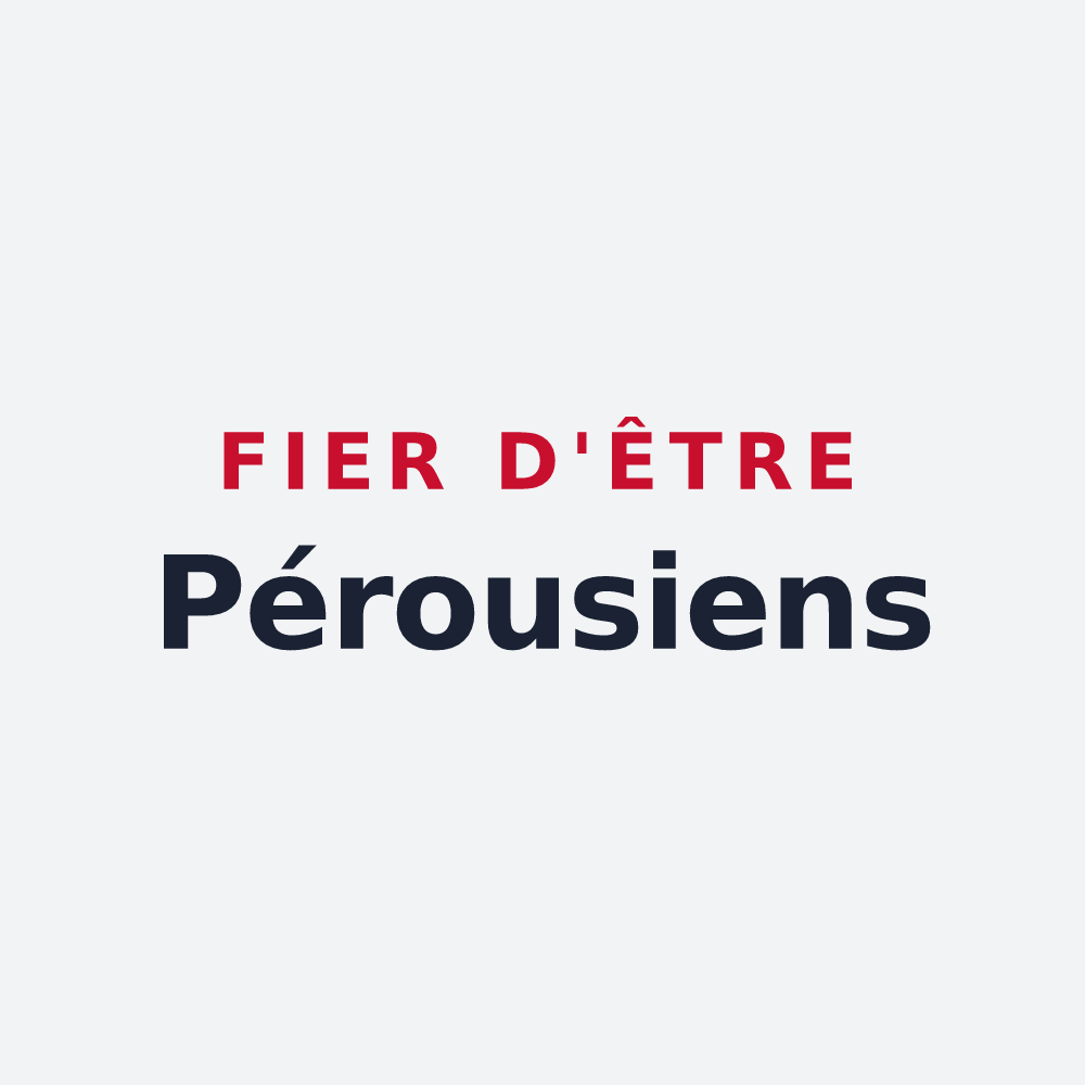 Poster « Fier d'être Pérousiens » — design pour Pérouse