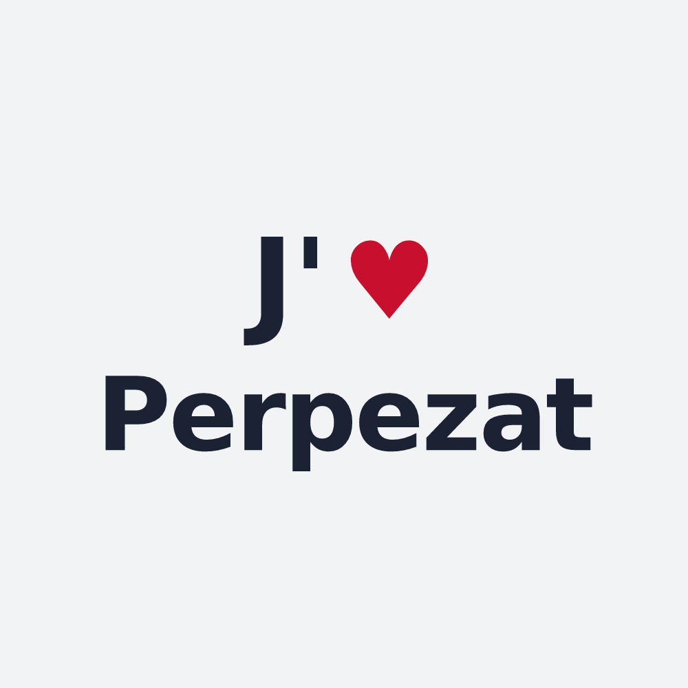 Poster personnalisé Perpezat — design J'aime Perpezat